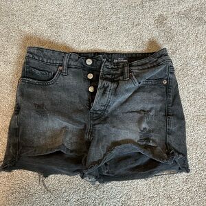Old Navy Black Distressed Jean Shorts
